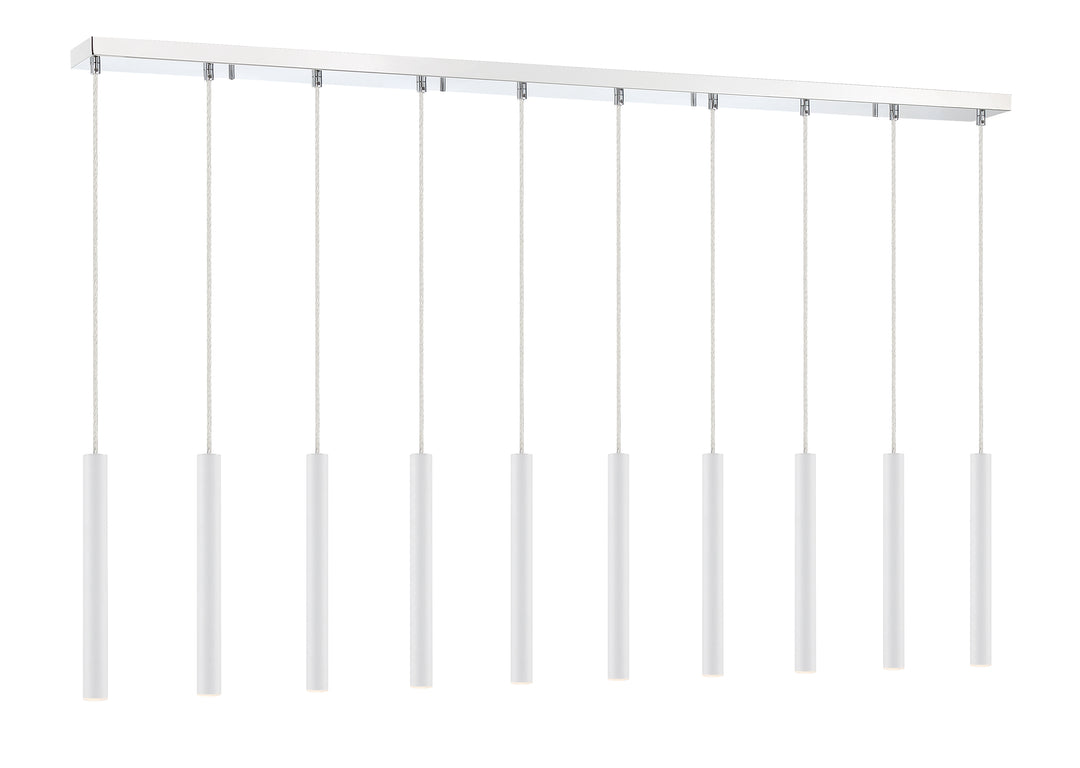 Forest - LED 10 Light Linear Chandelier (917MP12-WH-LED-10LCH)