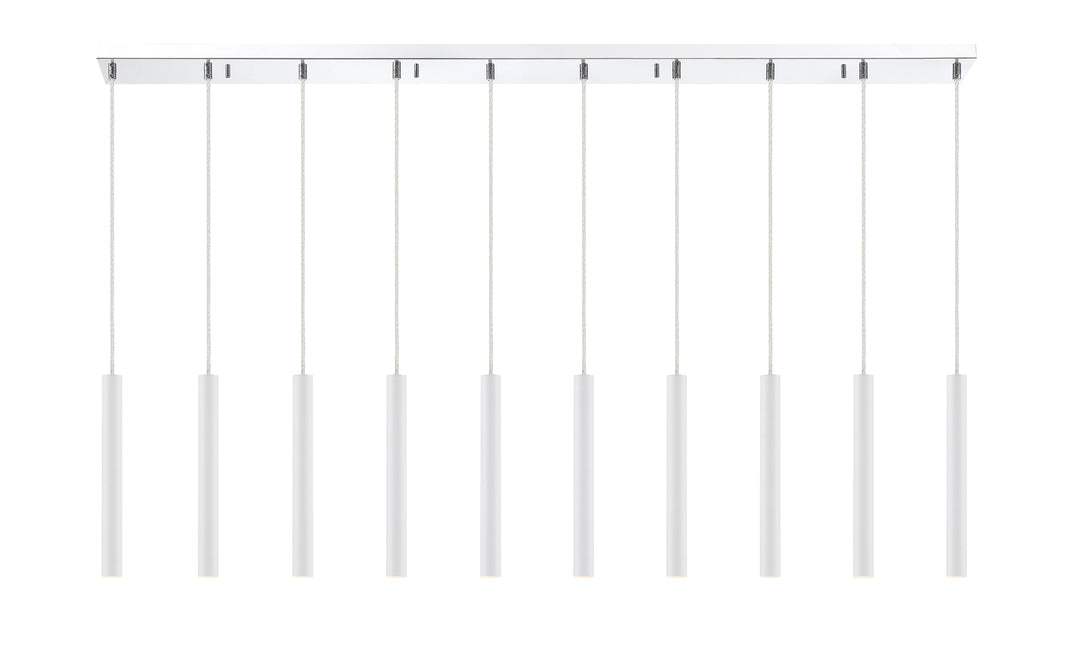 Forest - LED 10 Light Linear Chandelier (917MP12-WH-LED-10LCH)