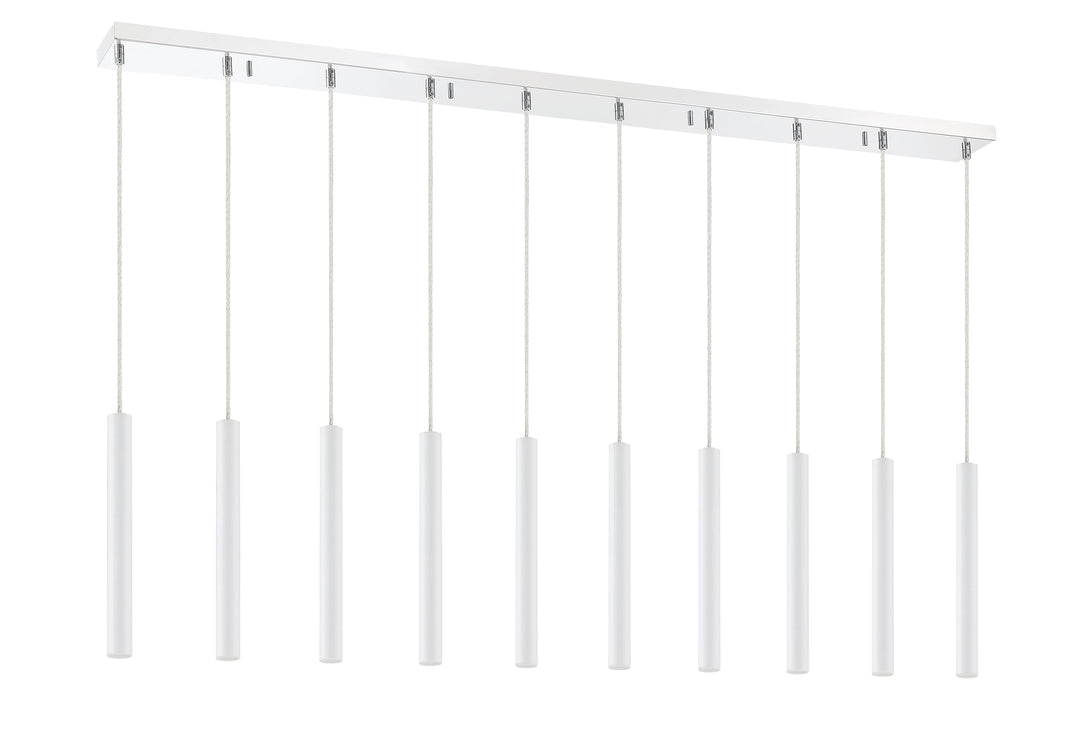Forest - LED 10 Light Linear Chandelier (917MP12-WH-LED-10LCH)
