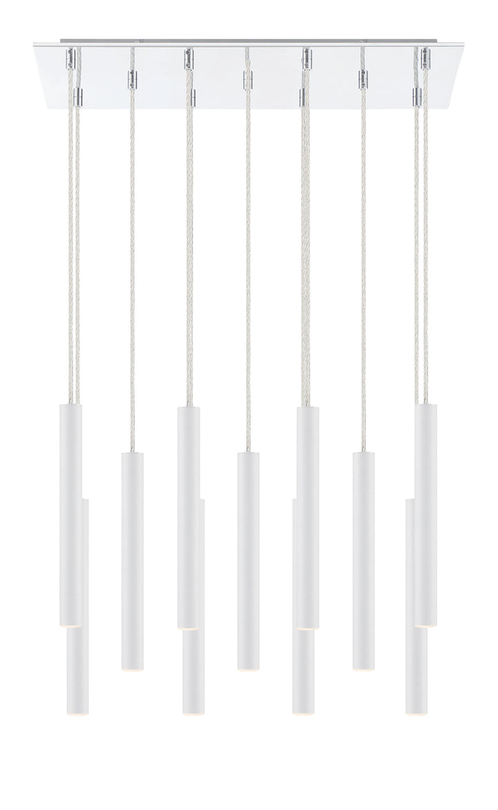 Forest - LED 11 Light Chandelier (917MP12-WH-LED-11LCH)