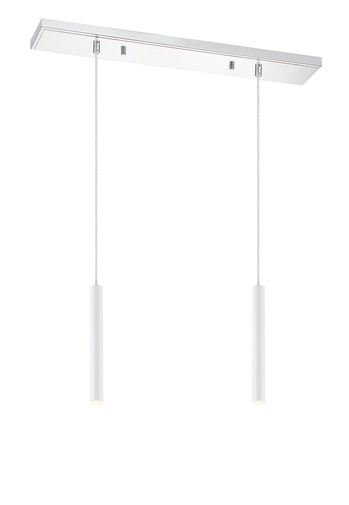 Forest - LED 2 Light Linear Chandelier (917MP12-WH-LED-2LCH)