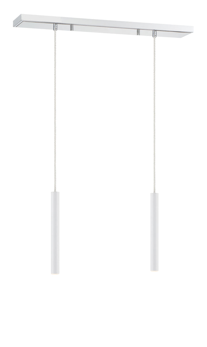 Forest - LED 2 Light Linear Chandelier (917MP12-WH-LED-2LCH)