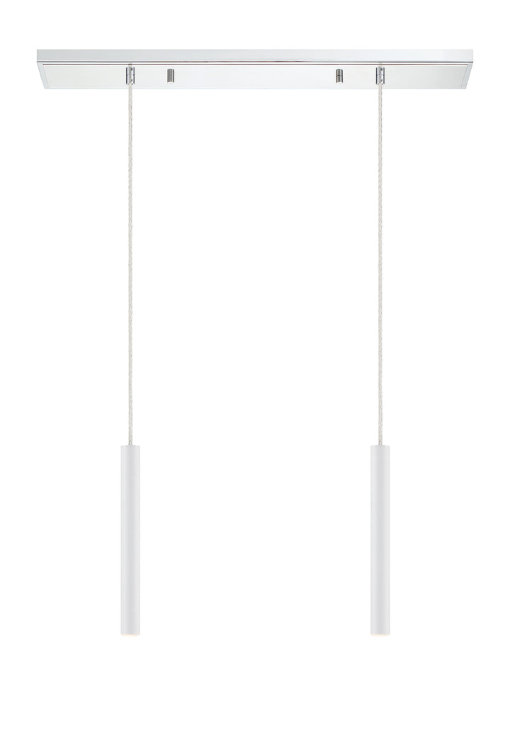 Forest - LED 2 Light Linear Chandelier (917MP12-WH-LED-2LCH)