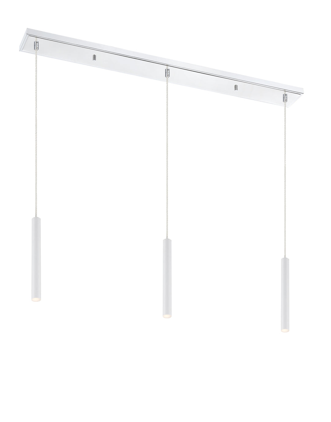 Forest - LED 3 Light Linear Chandelier (917MP12-WH-LED-3LCH)