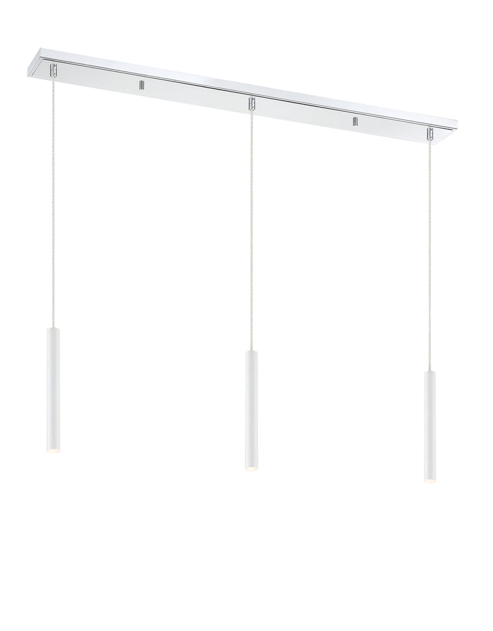 Forest - LED 3 Light Linear Chandelier (917MP12-WH-LED-3LCH)