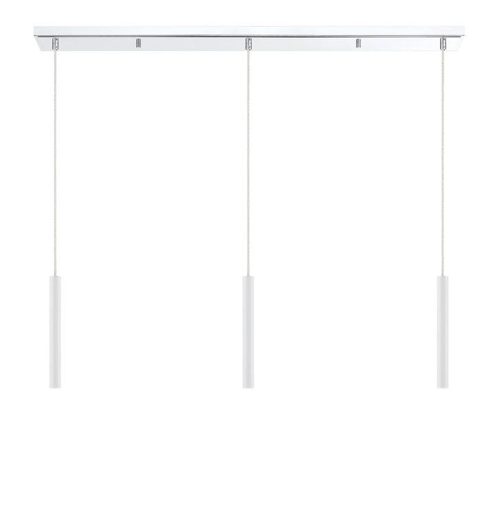 Forest - LED 3 Light Linear Chandelier (917MP12-WH-LED-3LCH)