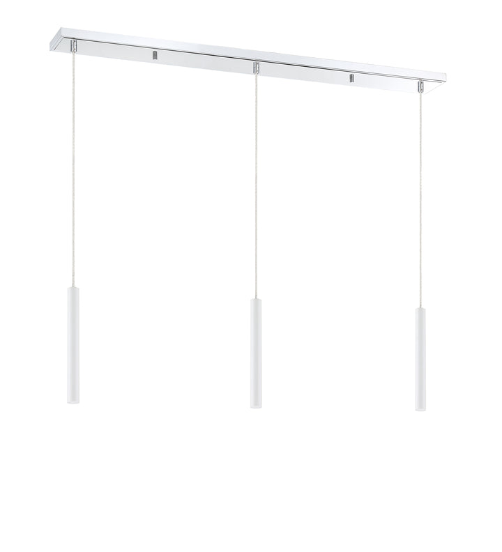 Forest - LED 3 Light Linear Chandelier (917MP12-WH-LED-3LCH)