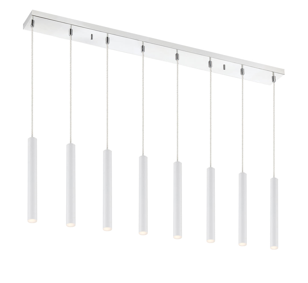 Forest - LED 8 Light Linear Chandelier (917MP12-WH-LED-8LCH)