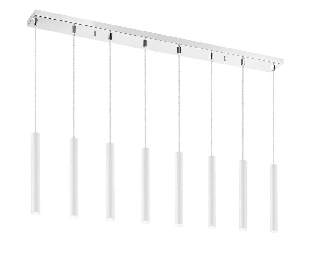 Forest - LED 8 Light Linear Chandelier (917MP12-WH-LED-8LCH)