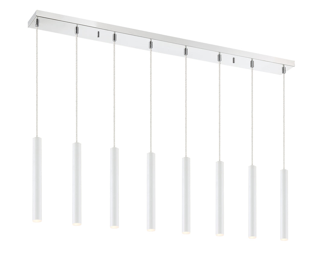 Forest - LED 8 Light Linear Chandelier (917MP12-WH-LED-8LCH)