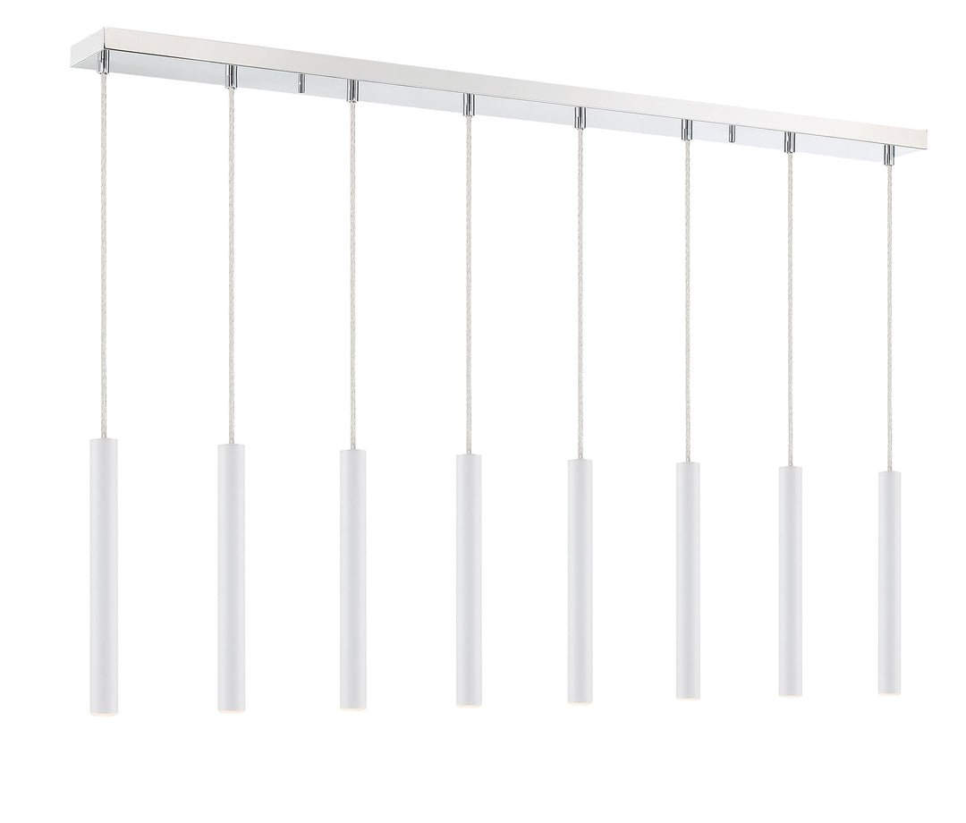 Forest - LED 8 Light Linear Chandelier (917MP12-WH-LED-8LCH)
