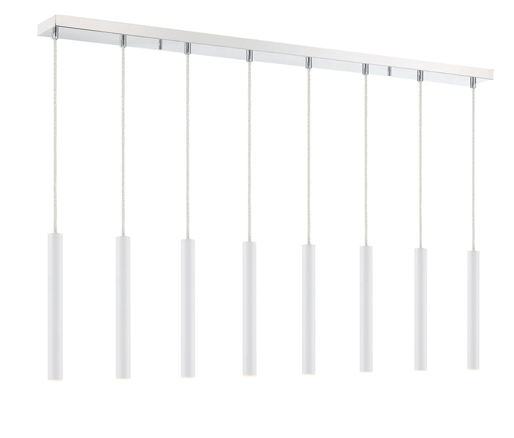 Forest - LED 8 Light Linear Chandelier (917MP12-WH-LED-8LCH)