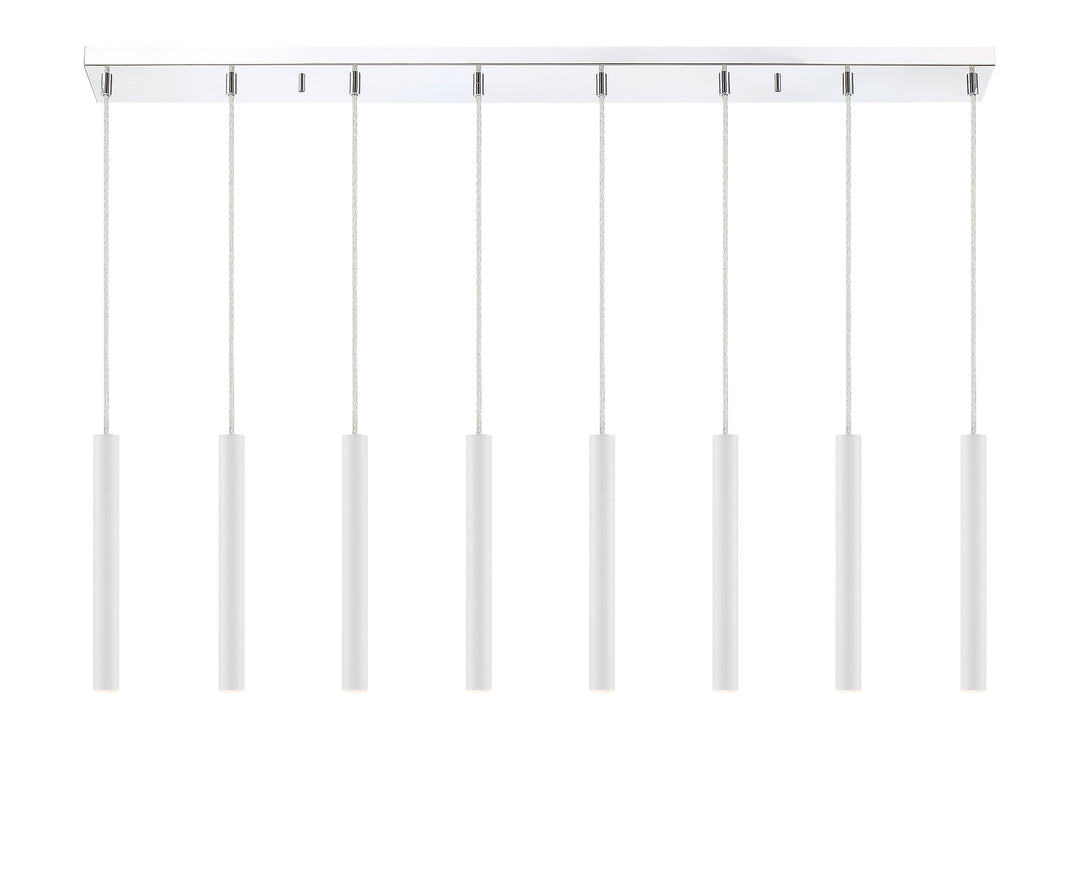 Forest - LED 8 Light Linear Chandelier (917MP12-WH-LED-8LCH)