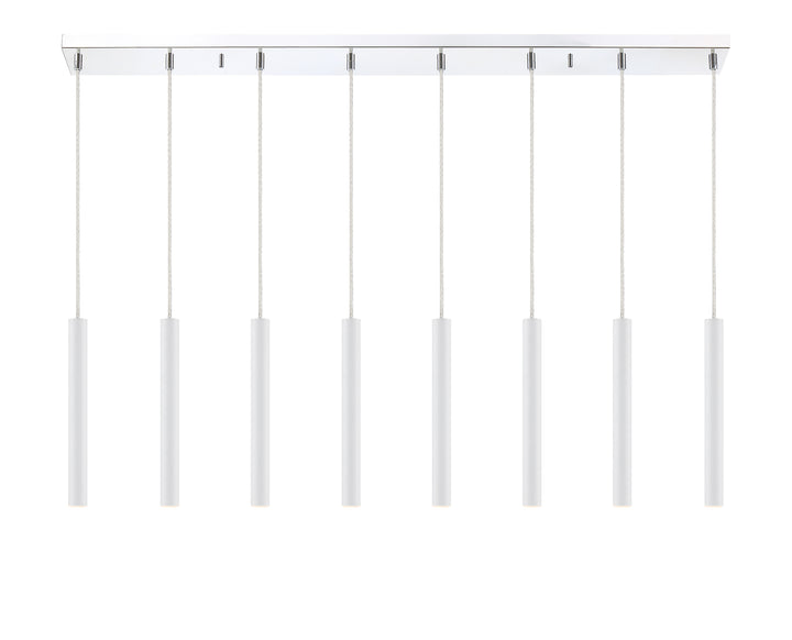 Forest - LED 8 Light Linear Chandelier (917MP12-WH-LED-8LCH)
