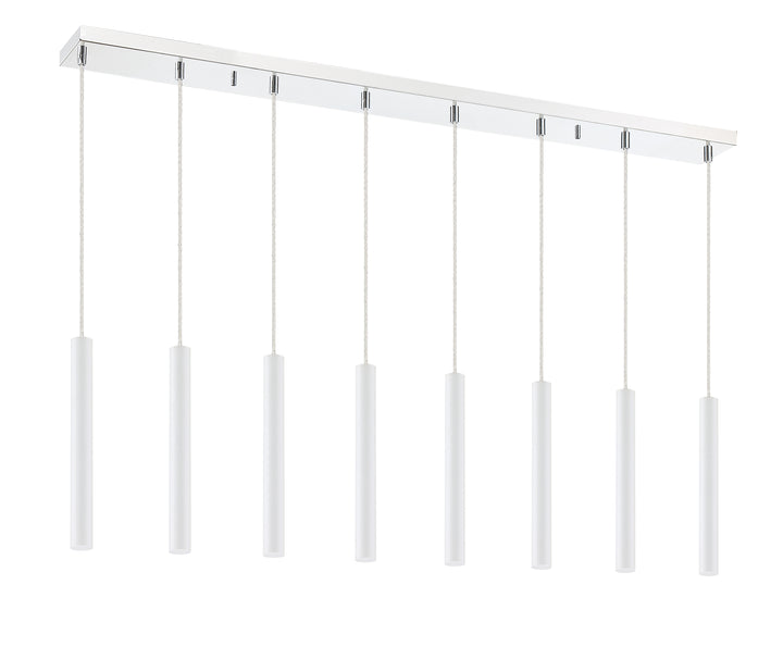 Forest - LED 8 Light Linear Chandelier (917MP12-WH-LED-8LCH)