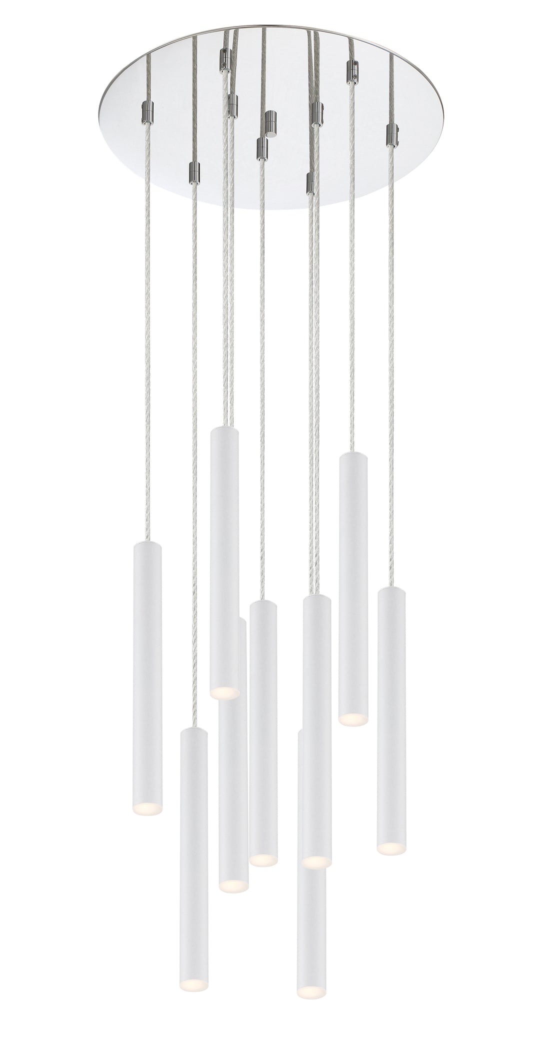 Forest - LED 9 Light Chandelier (917MP12-WH-LED-9RCH)