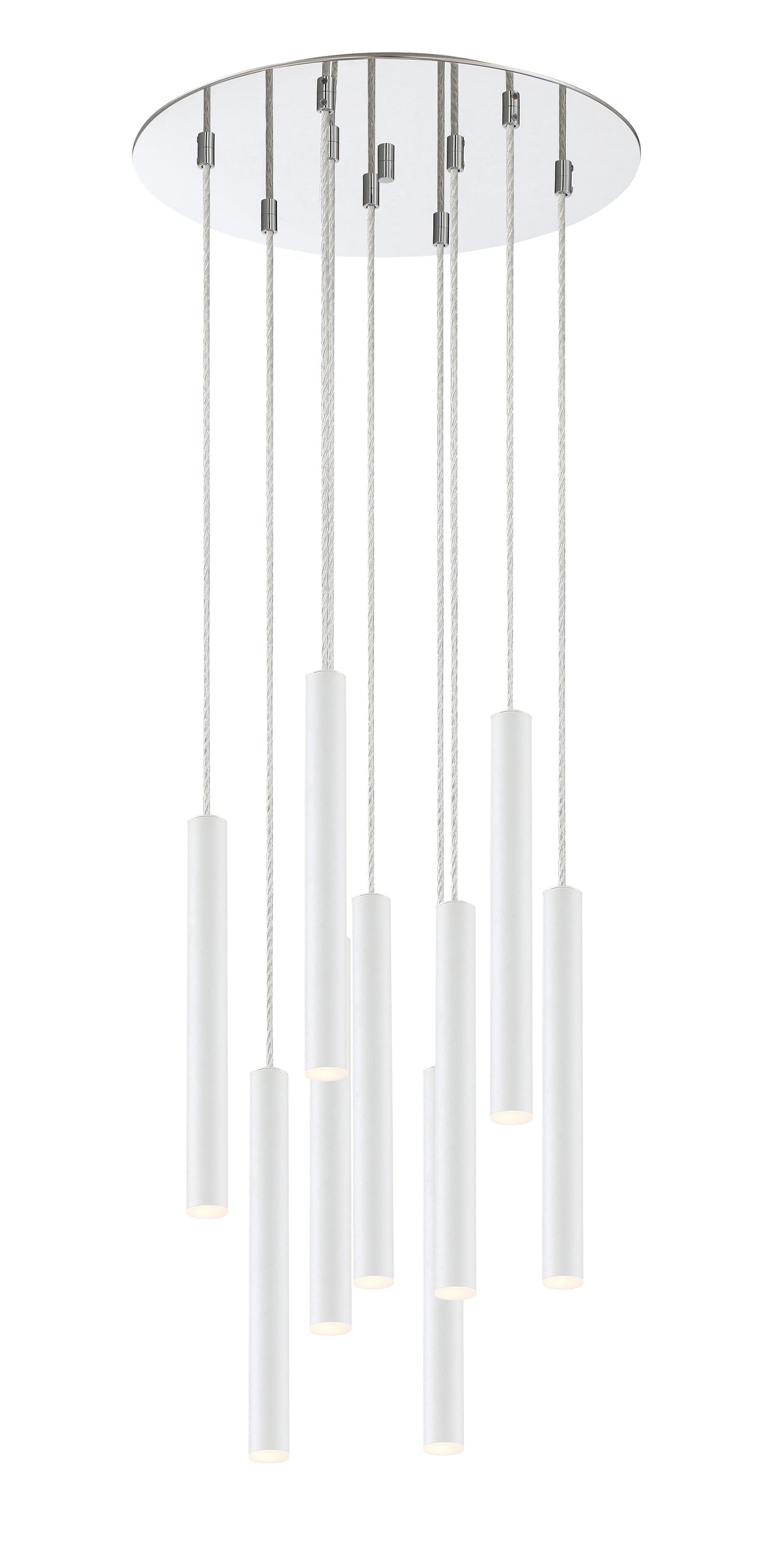 Forest - LED 9 Light Chandelier (917MP12-WH-LED-9RCH)