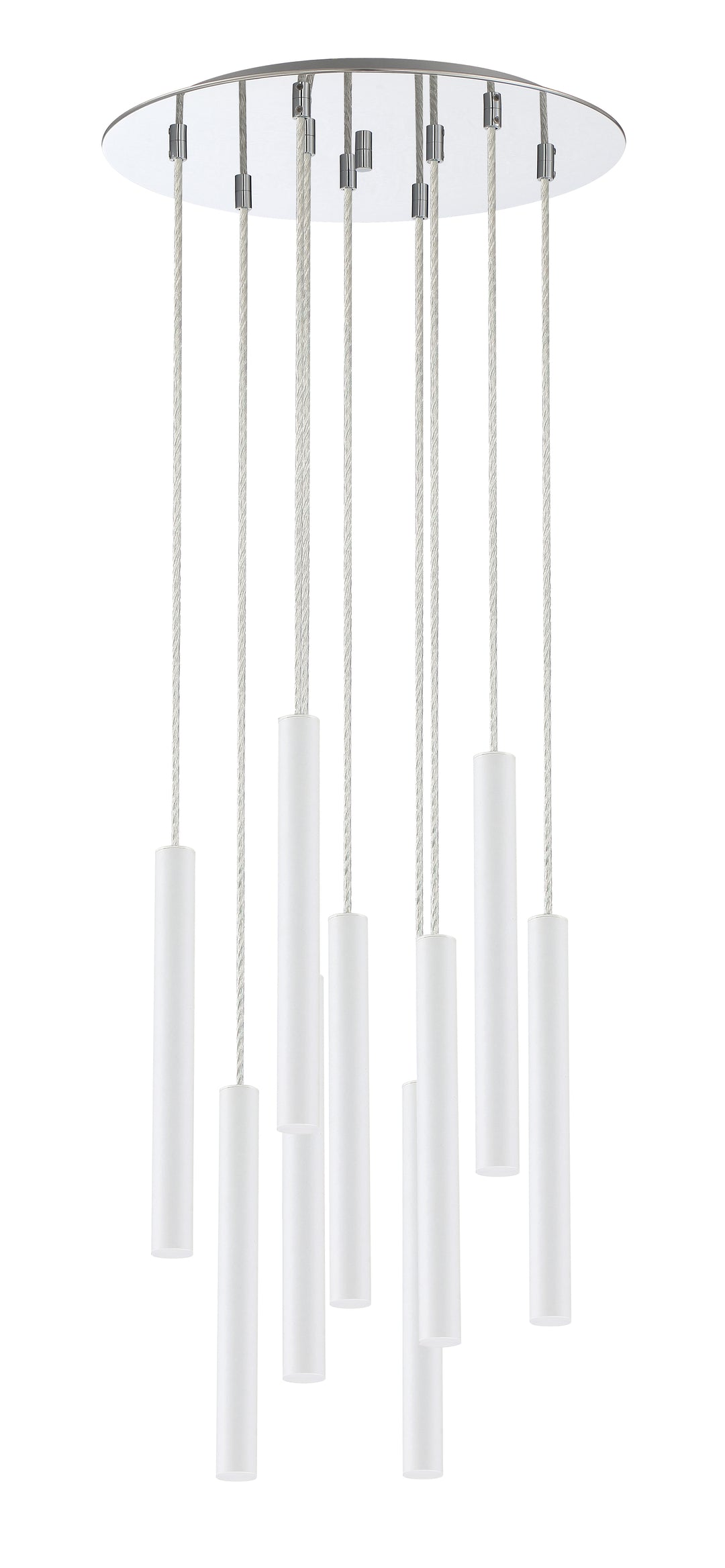 Forest - LED 9 Light Chandelier (917MP12-WH-LED-9RCH)