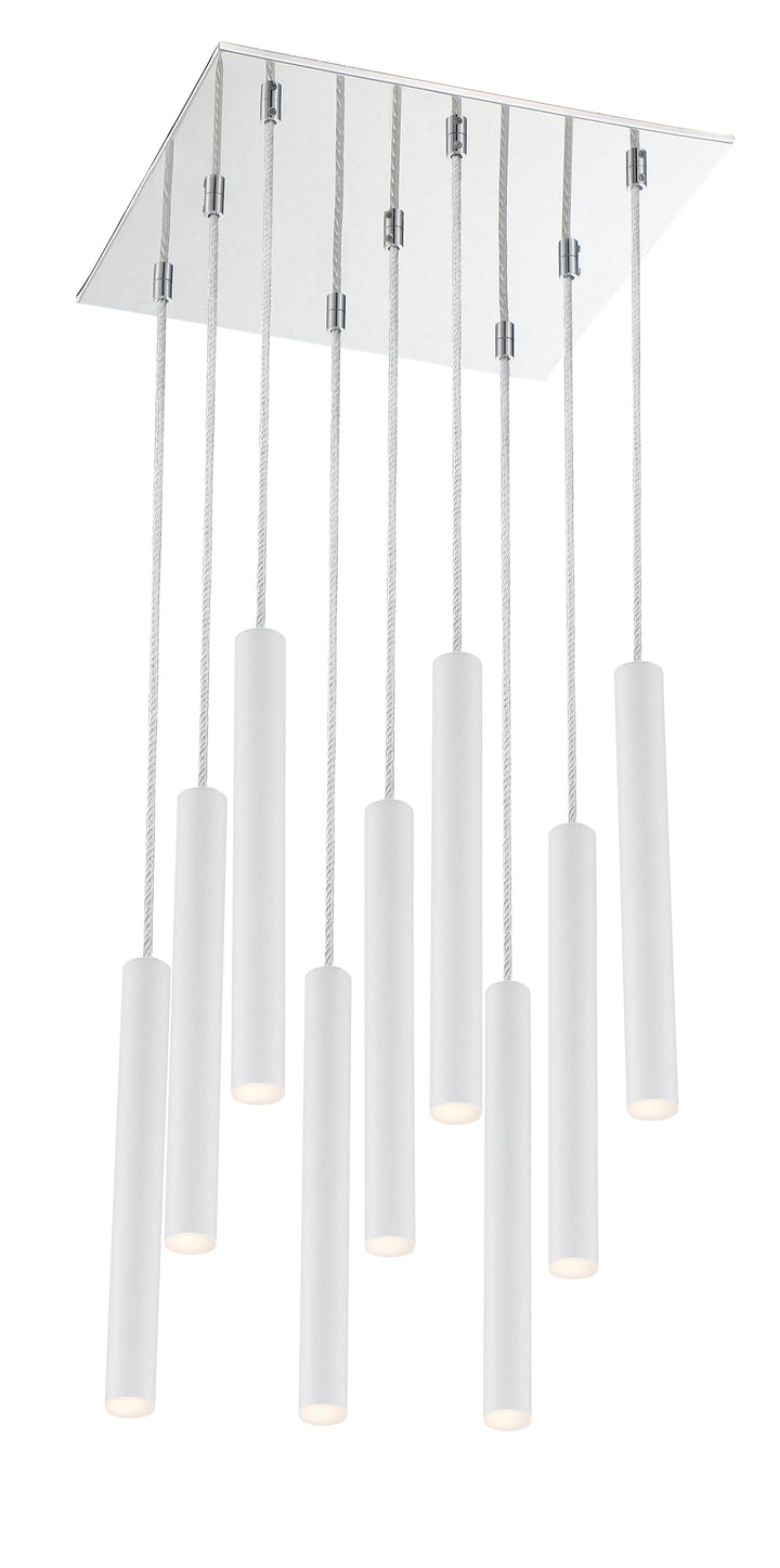 Forest - LED 9 Light Chandelier (917MP12-WH-LED-9SCH)