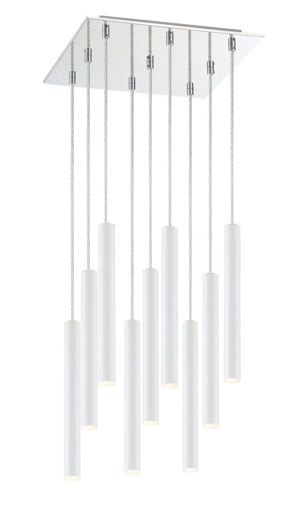 Forest - LED 9 Light Chandelier (917MP12-WH-LED-9SCH)
