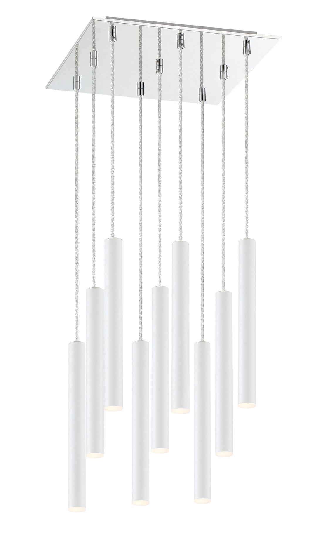 Forest - LED 9 Light Chandelier (917MP12-WH-LED-9SCH)