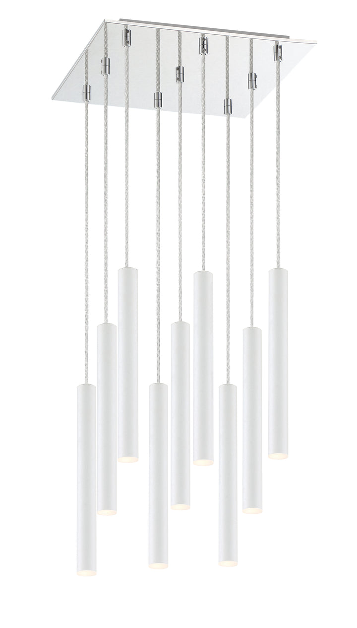 Forest - LED 9 Light Chandelier (917MP12-WH-LED-9SCH)
