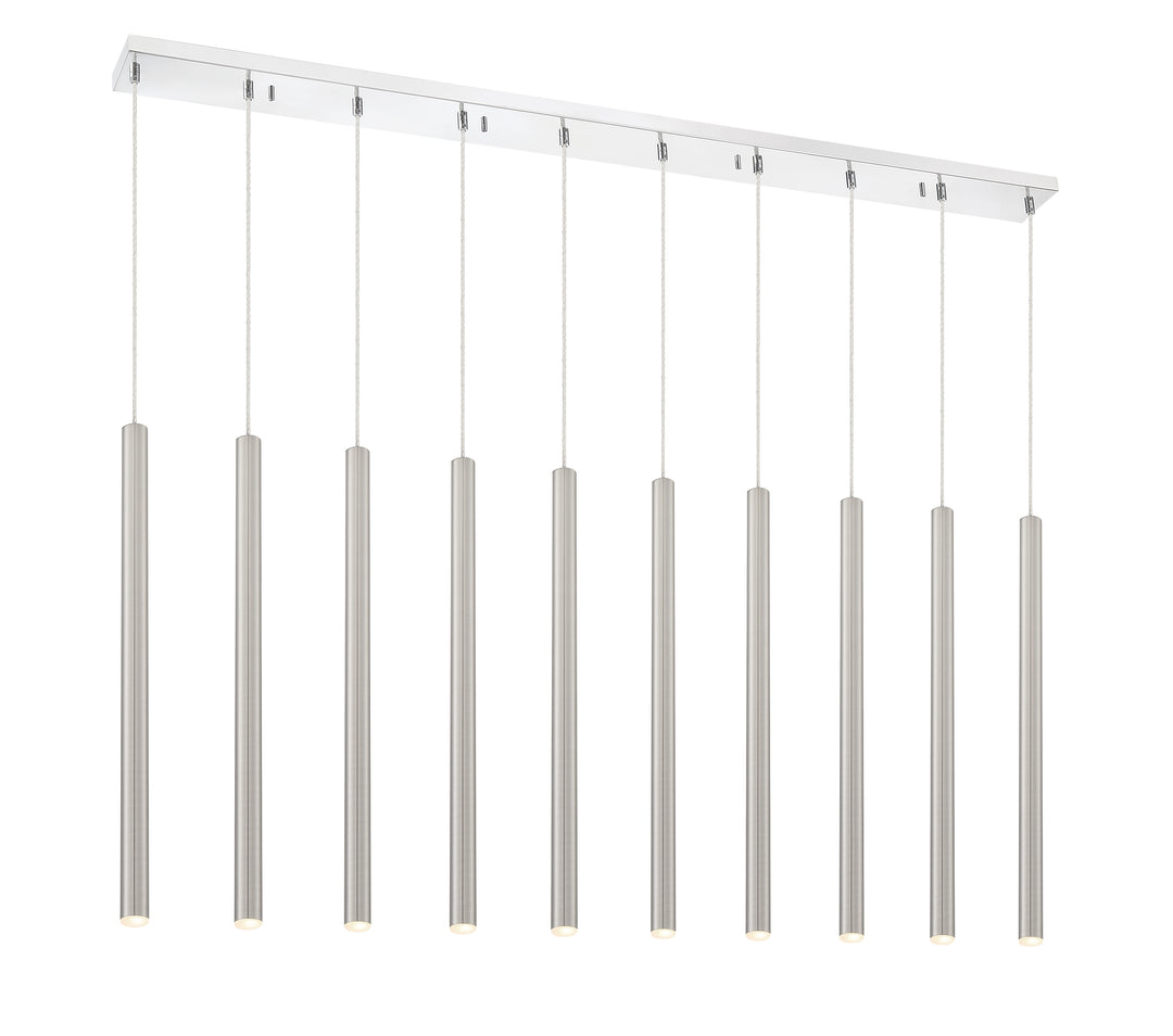 Forest - LED 10 Light Linear Chandelier (917MP24-BN-LED-10LCH)