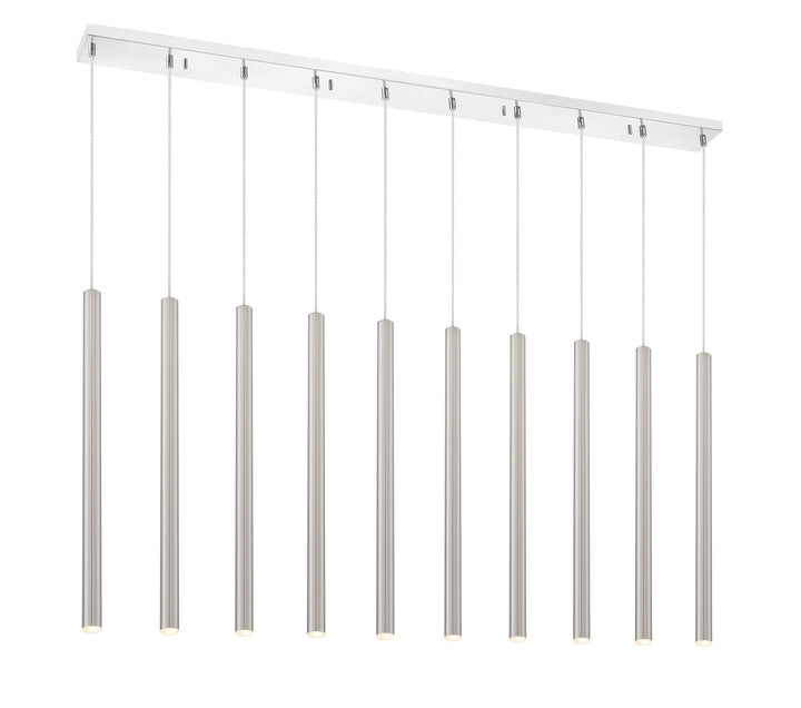 Forest - LED 10 Light Linear Chandelier (917MP24-BN-LED-10LCH)