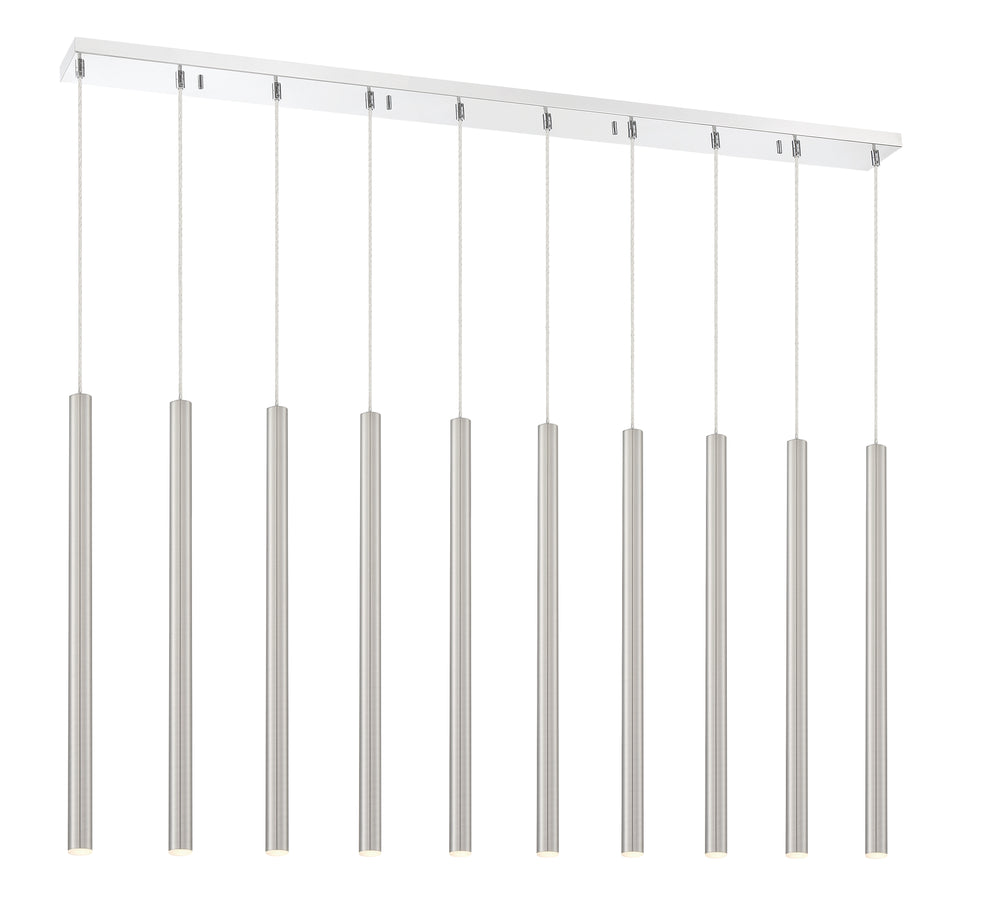 Forest - LED 10 Light Linear Chandelier (917MP24-BN-LED-10LCH)