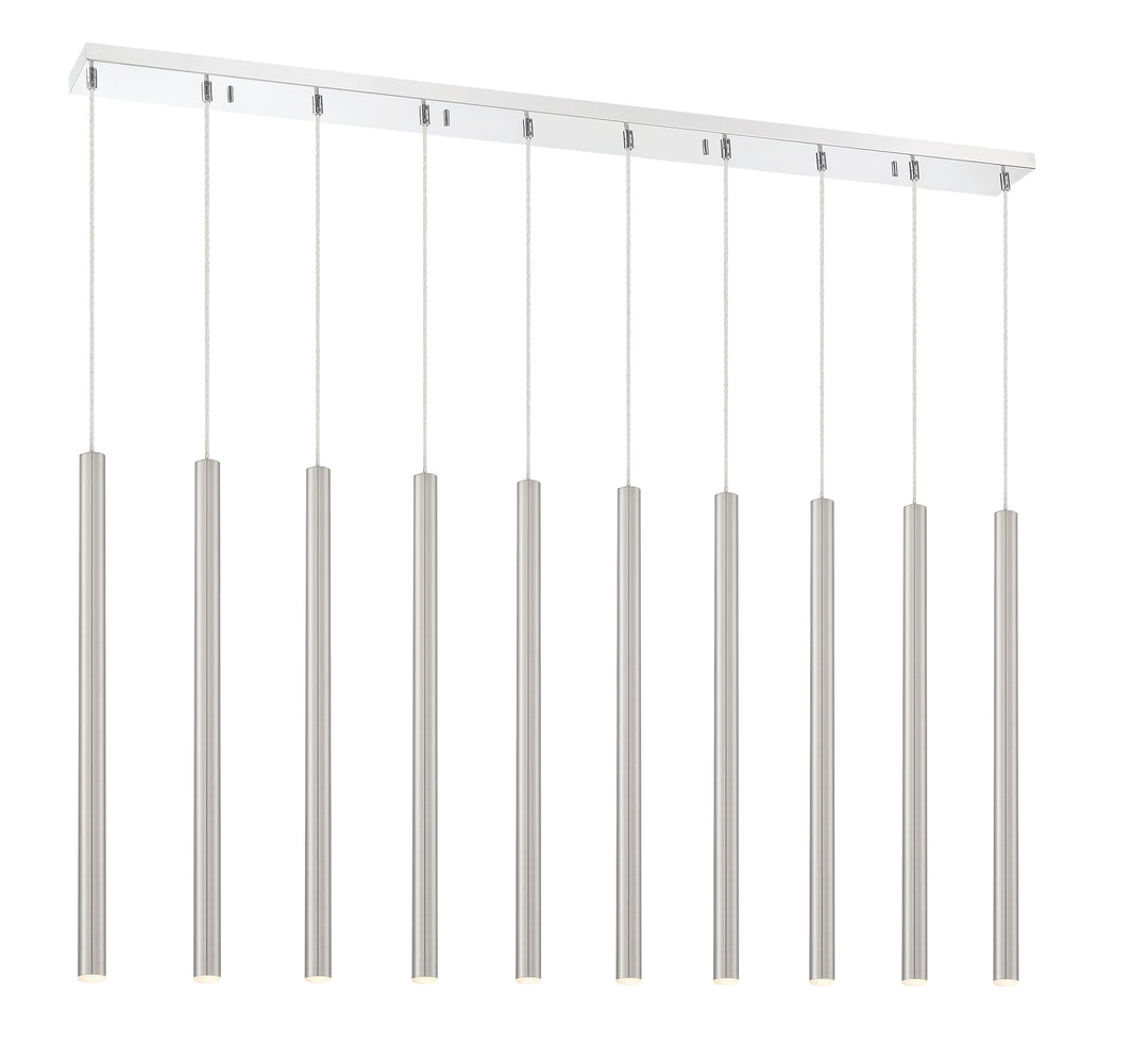 Forest - LED 10 Light Linear Chandelier (917MP24-BN-LED-10LCH)