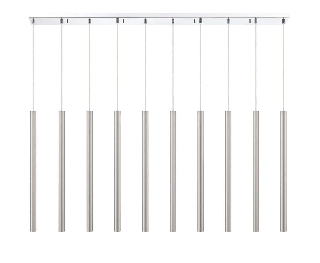 Forest - LED 10 Light Linear Chandelier (917MP24-BN-LED-10LCH)