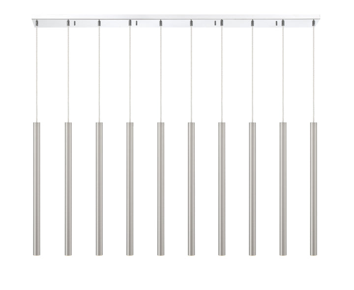 Forest - LED 10 Light Linear Chandelier (917MP24-BN-LED-10LCH)