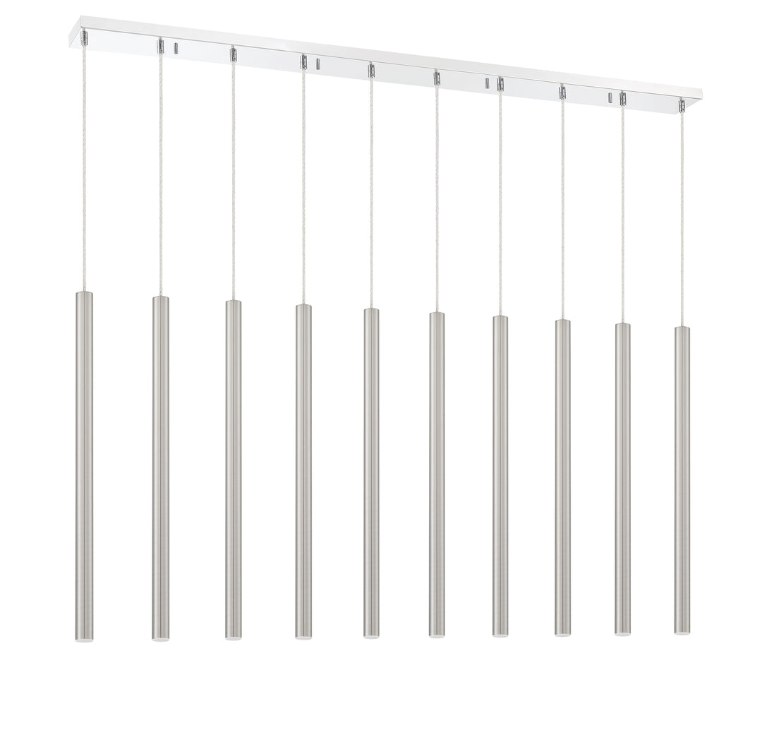 Forest - LED 10 Light Linear Chandelier (917MP24-BN-LED-10LCH)