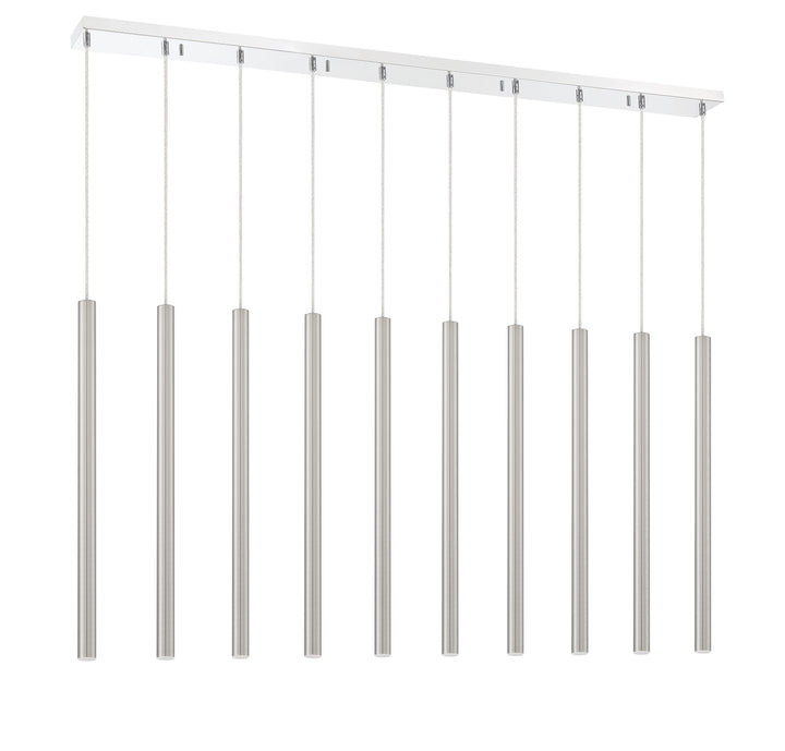 Forest - LED 10 Light Linear Chandelier (917MP24-BN-LED-10LCH)
