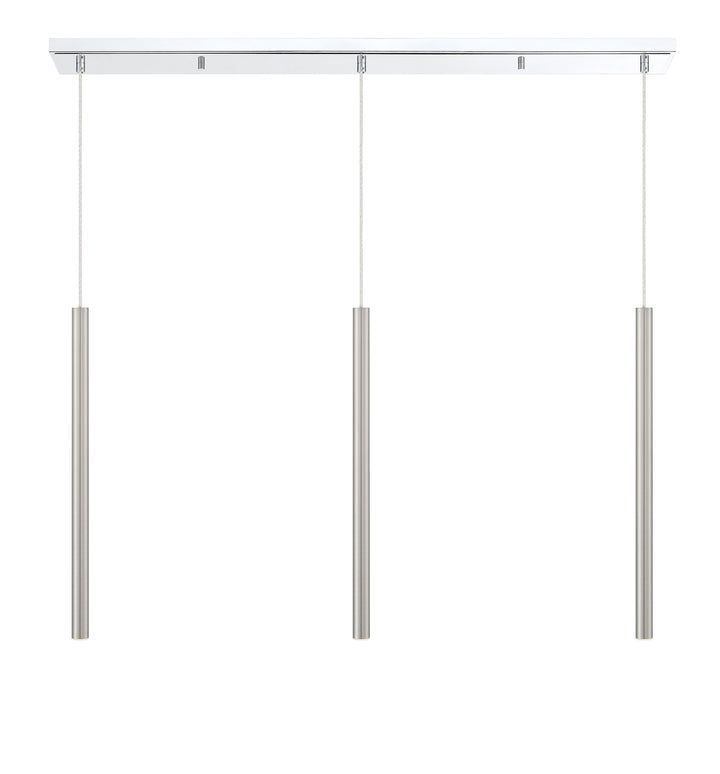 Forest - LED 3 Light Linear Chandelier (917MP24-BN-LED-3LCH)