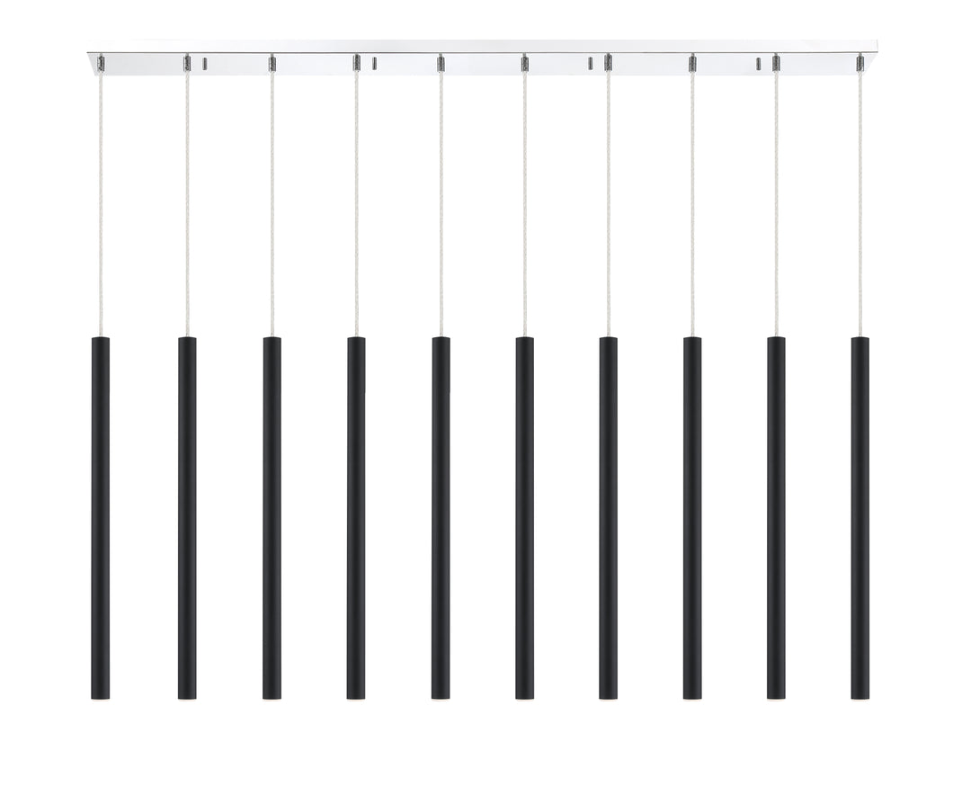 Forest - LED 10 Light Linear Chandelier (917MP24-MB-LED-10LCH)
