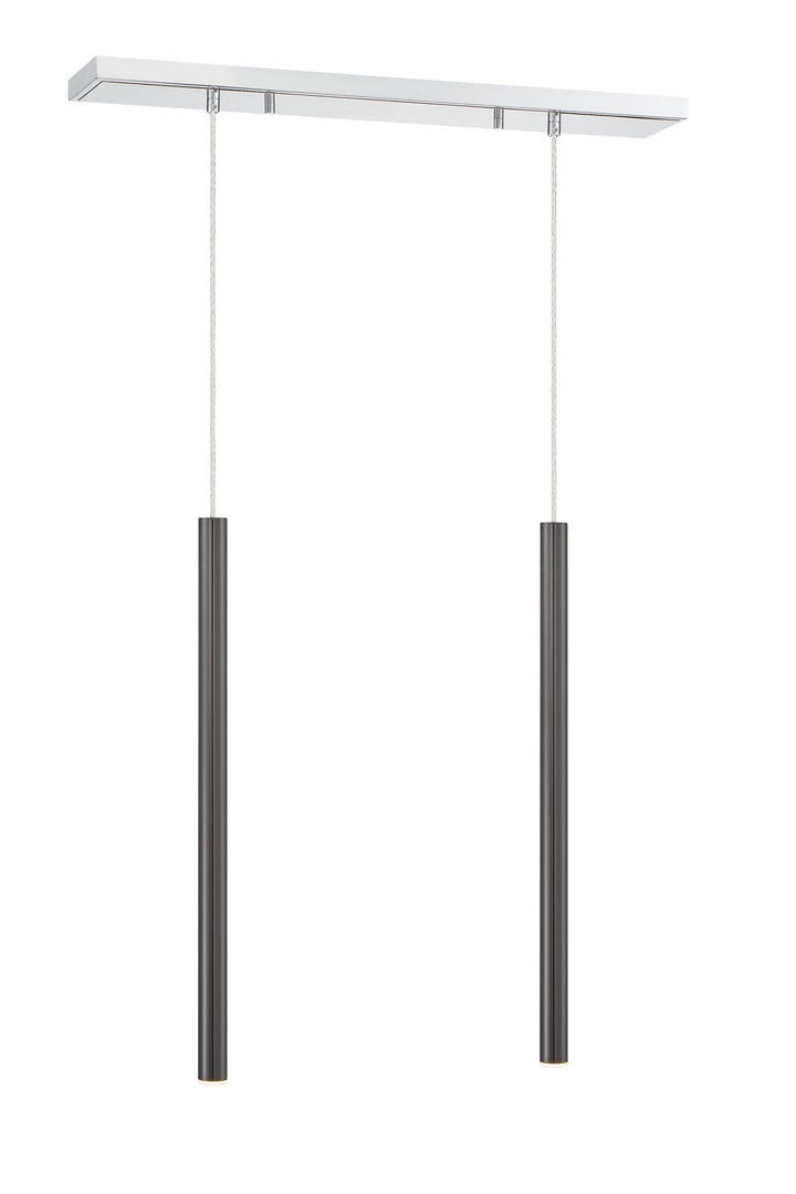 Forest - LED 2 Light Linear Chandelier (917MP24-PBL-LED-2LCH)