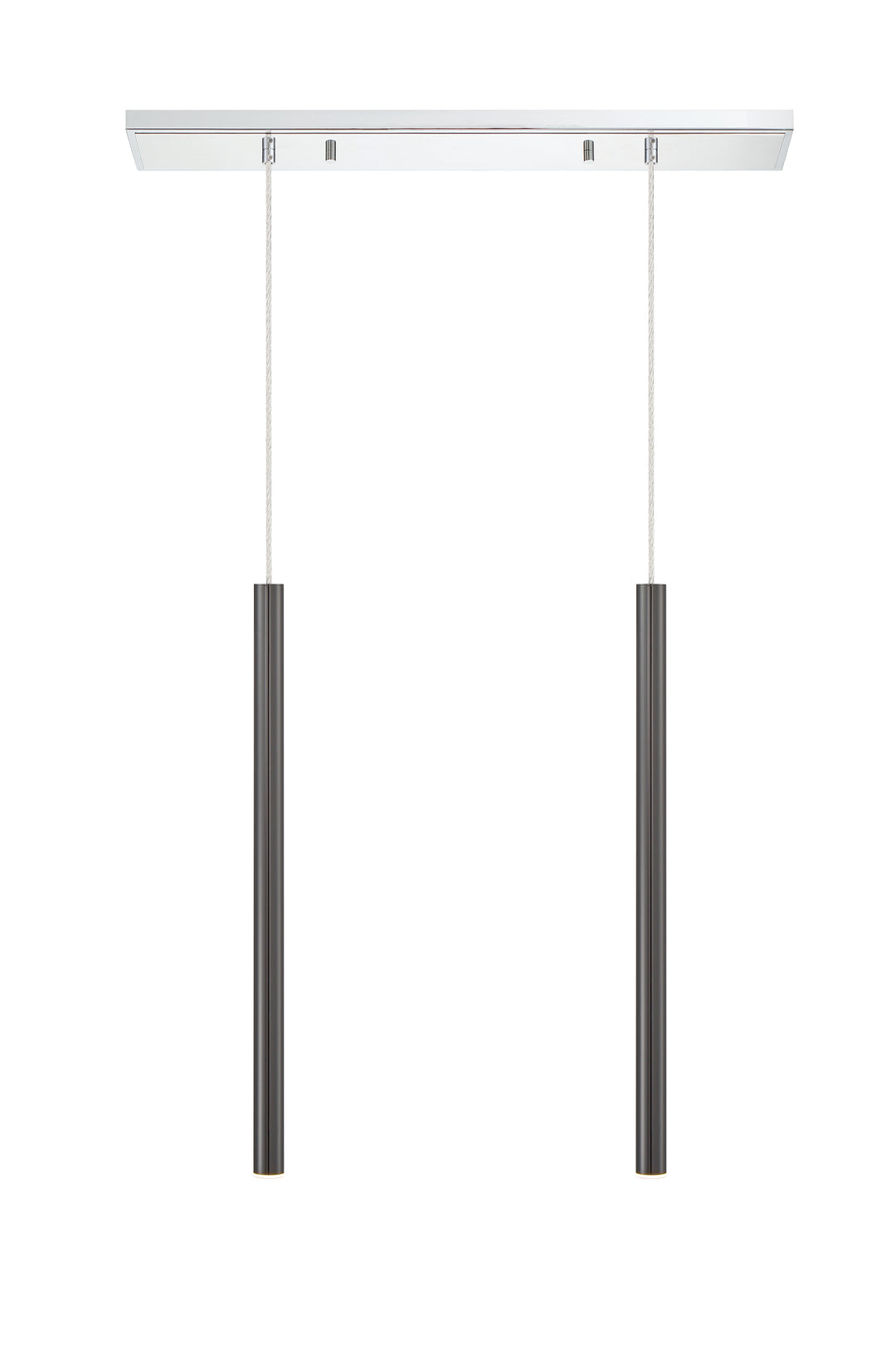 Forest - LED 2 Light Linear Chandelier (917MP24-PBL-LED-2LCH)