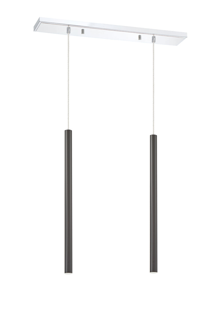 Forest - LED 2 Light Linear Chandelier (917MP24-PBL-LED-2LCH)