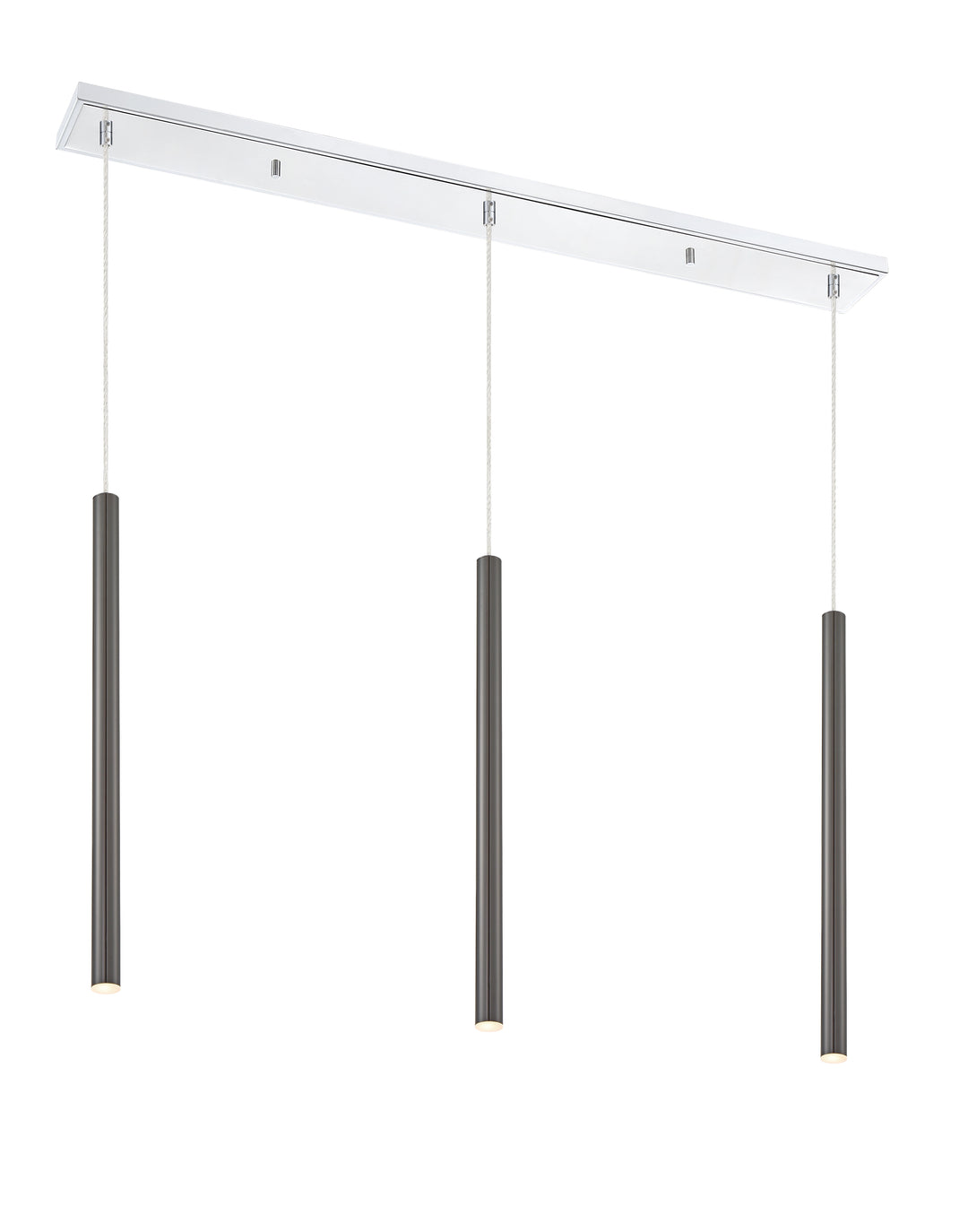 Forest - LED 3 Light Linear Chandelier (917MP24-PBL-LED-3LCH)