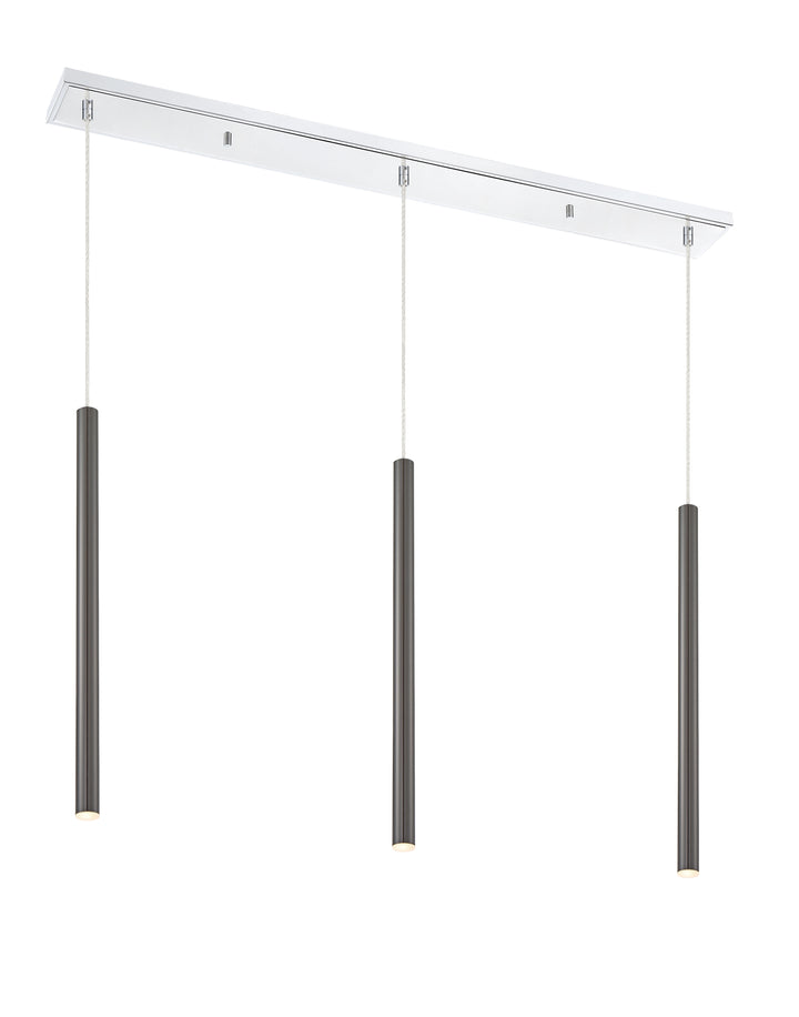 Forest - LED 3 Light Linear Chandelier (917MP24-PBL-LED-3LCH)