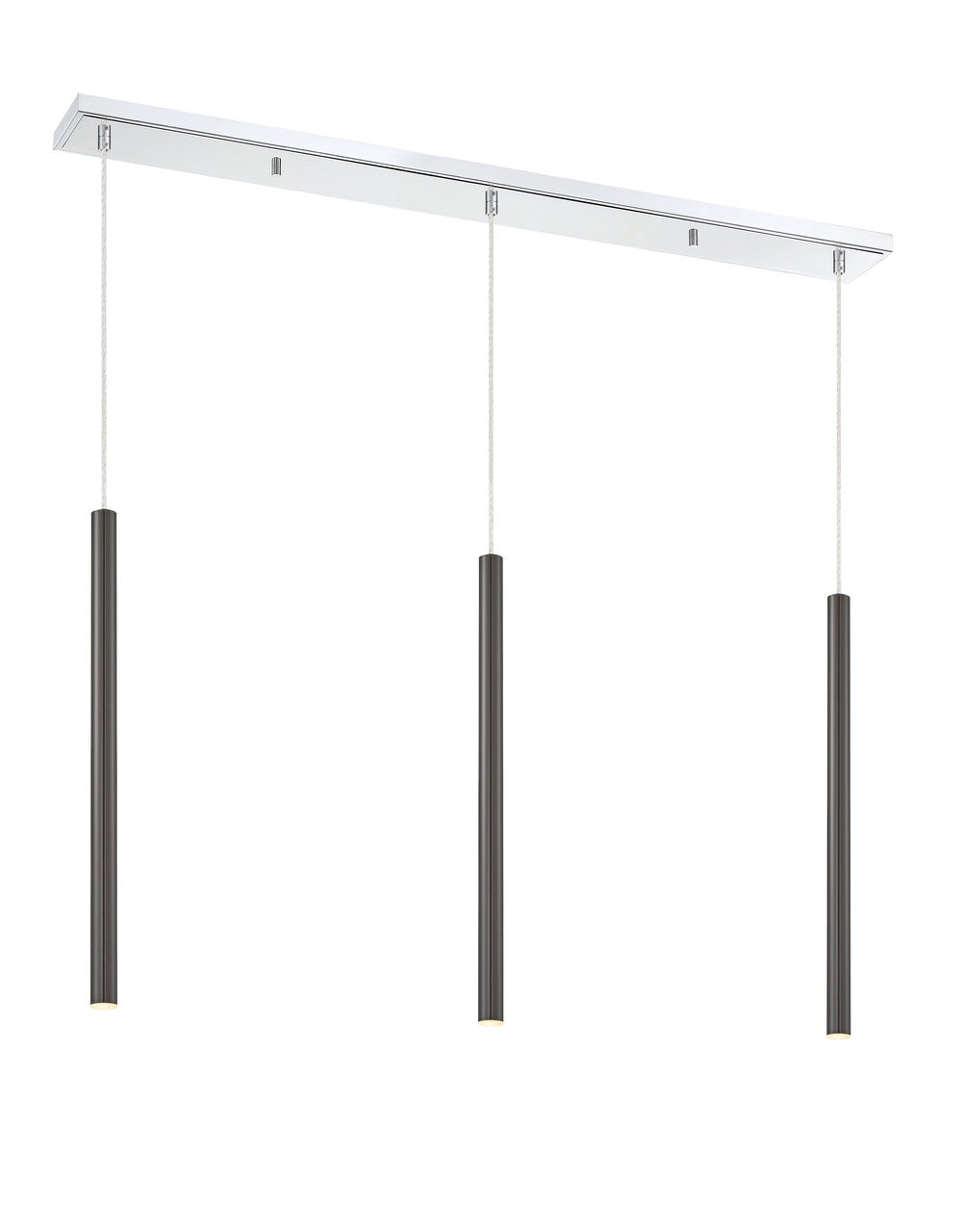 Forest - LED 3 Light Linear Chandelier (917MP24-PBL-LED-3LCH)