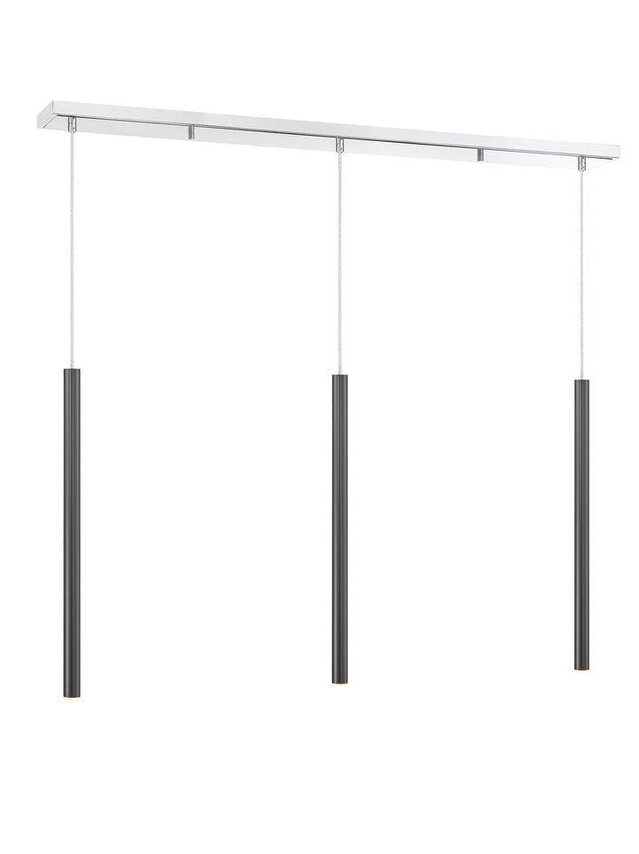 Forest - LED 3 Light Linear Chandelier (917MP24-PBL-LED-3LCH)