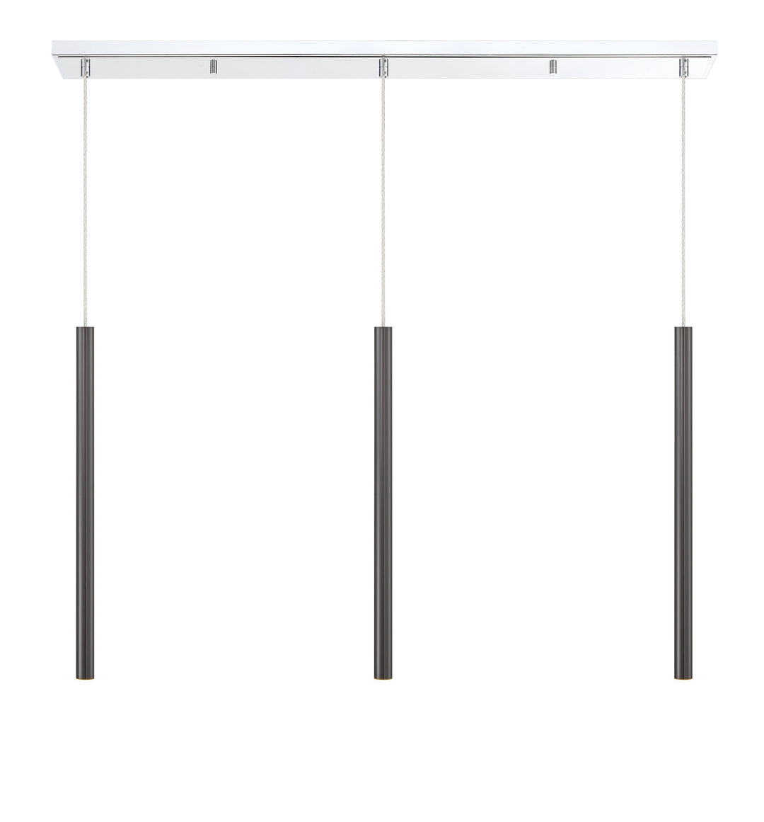 Forest - LED 3 Light Linear Chandelier (917MP24-PBL-LED-3LCH)