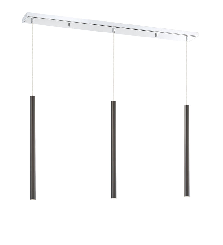 Forest - LED 3 Light Linear Chandelier (917MP24-PBL-LED-3LCH)