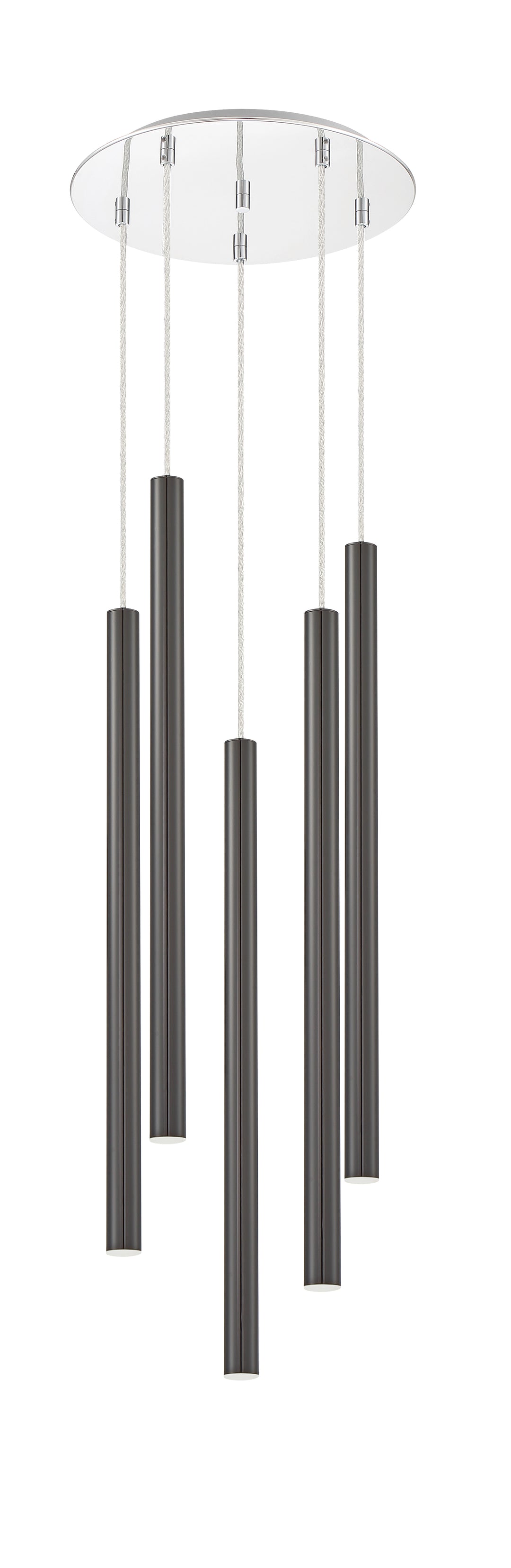 Forest - LED 5 Light Chandelier (917MP24-PBL-LED-5RCH)