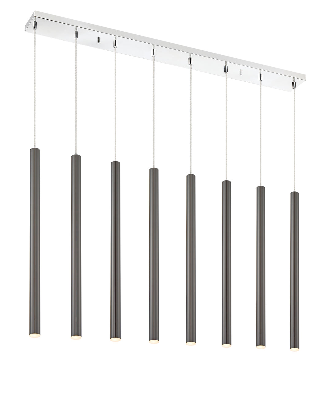 Forest - LED 8 Light Linear Chandelier (917MP24-PBL-LED-8LCH)