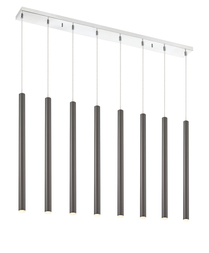 Forest - LED 8 Light Linear Chandelier (917MP24-PBL-LED-8LCH)