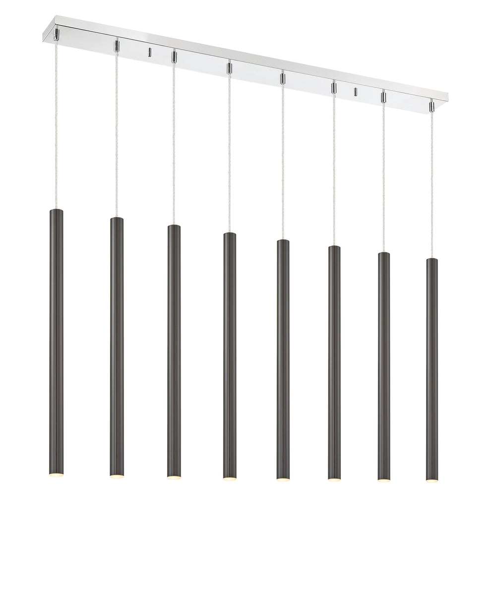 Forest - LED 8 Light Linear Chandelier (917MP24-PBL-LED-8LCH)