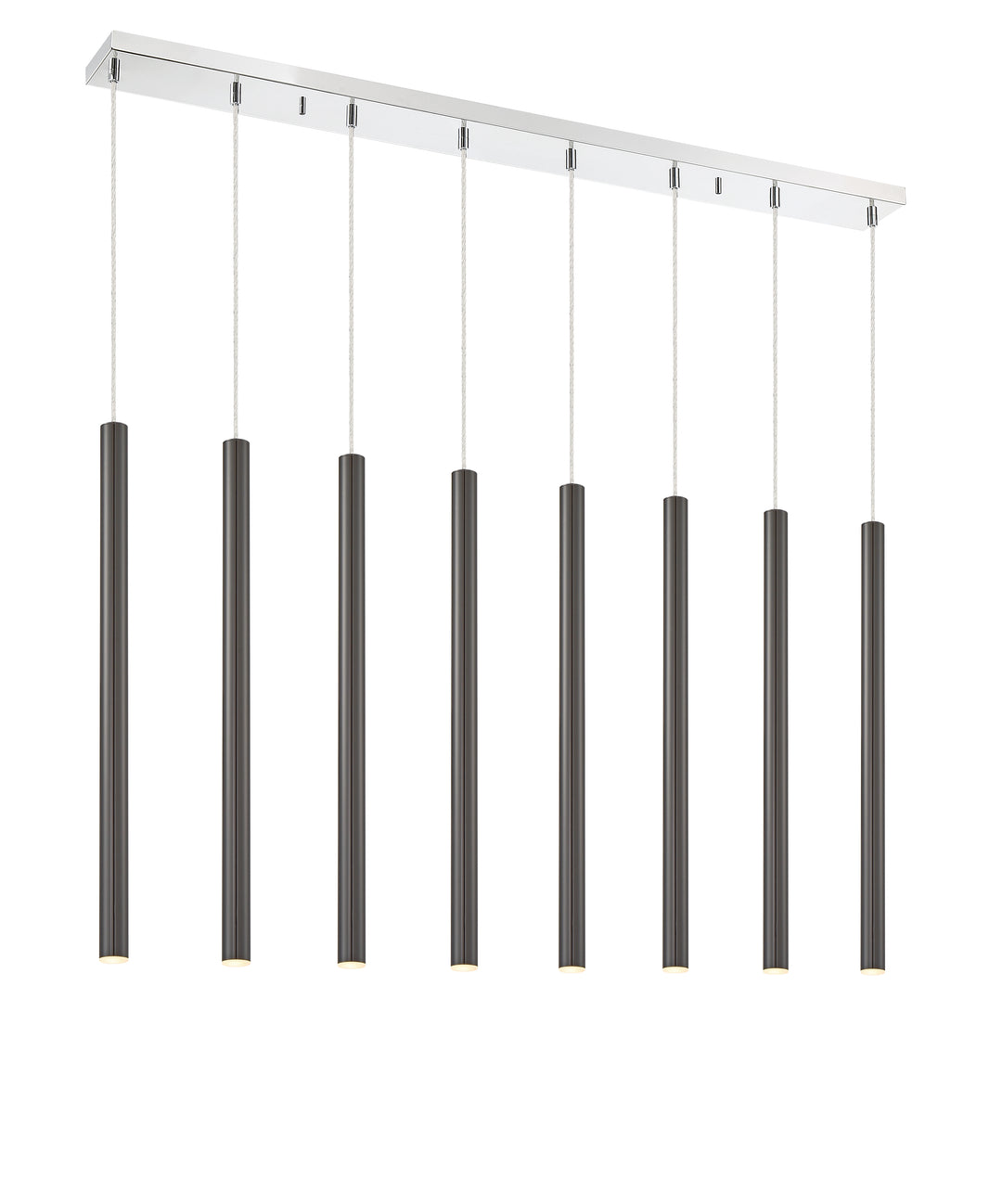 Forest - LED 8 Light Linear Chandelier (917MP24-PBL-LED-8LCH)